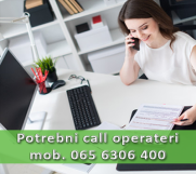 Batajnica - Potrebni operateri za call centar